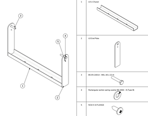 U-Bügel für Cuboid 8, 10, 12 & 15 – Stabil & vielseitig