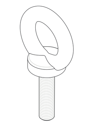 Optimal Audio M8-Ösenschraube zum Flugbetrieb Cuboid 8-15