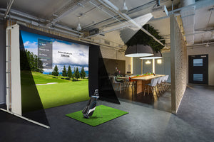 Elite Screens - GolfSim Portable ImpactWhite® 350 – Mobile Leinwand für Golf- & Sport-Simulatoren